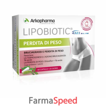 4321 slim lipobiotic perdita di peso 60 capsule