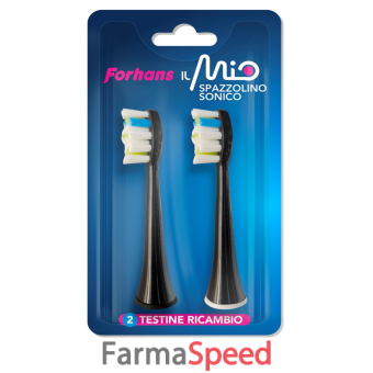 forhans il mio spazzolino sonico 2 testine ricambio