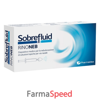 sobrefluid rinoneb dispositivo nebulizzatore + siringa luer lock da 50 ml + agocannula per prelievo soluzione