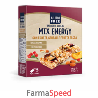 nutrifree barrette cereal mix energy 28 g x 5