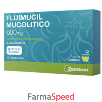 fluimucil mucol - 600 mg compresse effervescenti, 10 compresse in blister al/pe