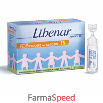 libenar aerosol 3% soluzione ipertonica sterile 18 flaconcini