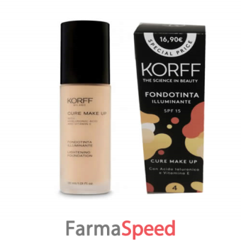 korff make up fondotinta illuminante nuances 04