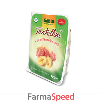 giusto senza glutine tortellini prosciutto crudo 250 g