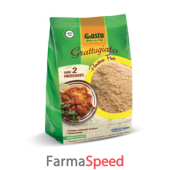 giusto senza glutine grattugiato panatura fine 200 g