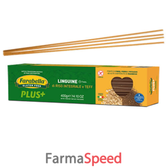 farabella plus linguine riso integrale e teff 400 g