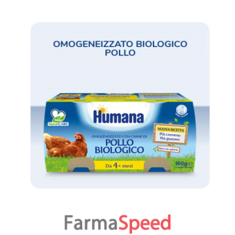humana omogeneizzato pollo bio 2 x 80 g
