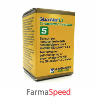 strisce misurazione colesterolemia glucomen lx cholesterol sensor 5 pezzi