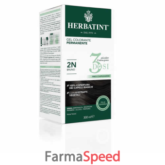 herbatint gel colorante permanente 3 dosi 2n bruno 300 ml