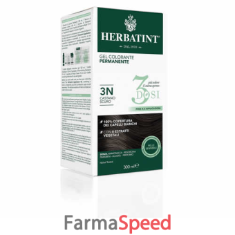 herbatint gel colorante permanente 3 dosi 3n castano scuro 300 ml