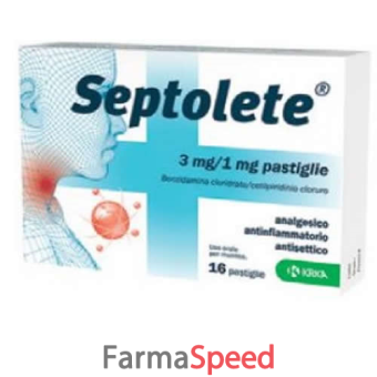 septolete - 3 mg/1 mg pastiglie aroma limone e miele 16 pastiglie in blister pvc/pe/pvdc/al