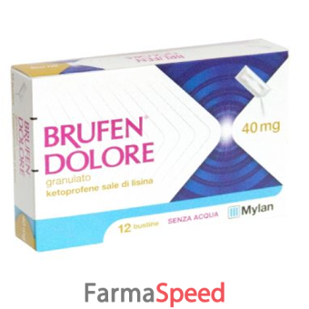 brufen dolore - 40 mg granulato 12 bustine