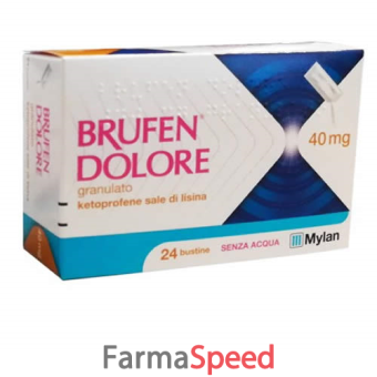 brufen dolore - 40 mg granulato 24 bustine in carta/al/pe
