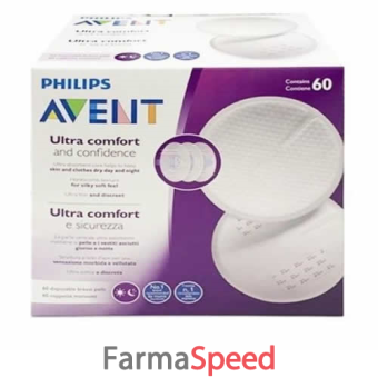 avent coppette assorbilatte ultra comfort 60 pezzi