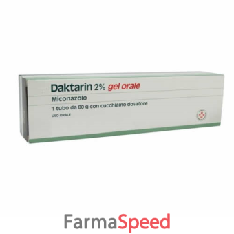 daktarin - 20 mg/g gel orale tubo 80 g