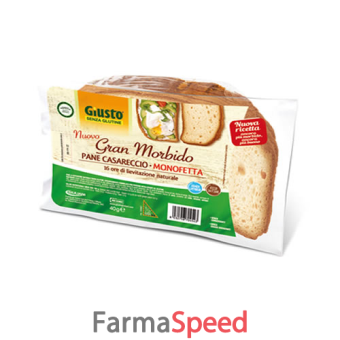 giusto senza glutine pane carareccio monofetta 40 g