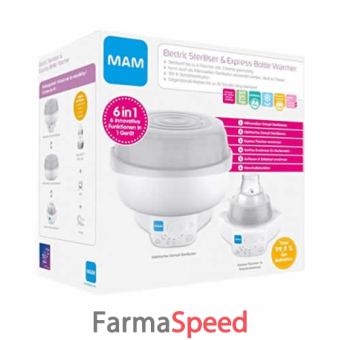 Sterilizzatore per biberon elettrico e scaldabiberon express– MAM Baby