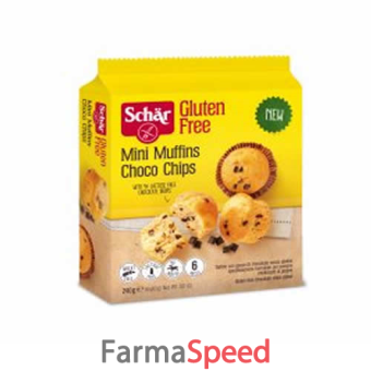 schar mini muffin choco chips 240 g