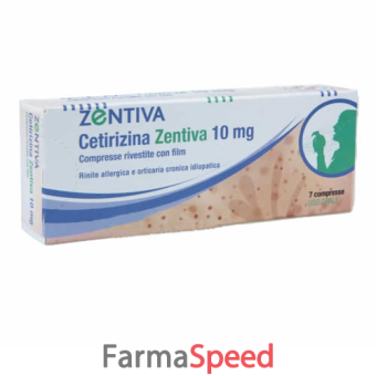 cetirizina zent - 10 mg compresse rivestite con film 7 compresse in blister pvc/pvdc/al