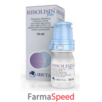 collirio soluzione oftalmica ribolisin free flacone 10 ml