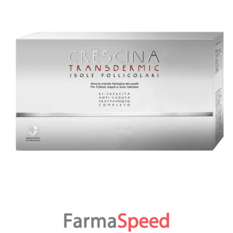 trattamento completo crescina transdermic isole follicolari 1900 uomo 20+20 fiale da 3,5 ml
