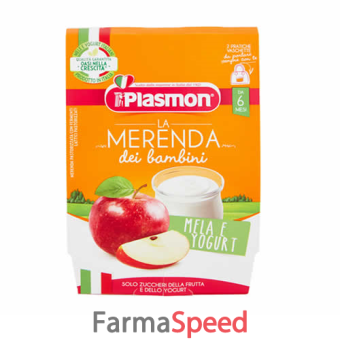 plasmon merenda mela yogurt 2 x 120 g