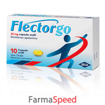 flectorgo - 25 mg capsule molli 10 capsule in blister pvc/pe/pvdc/al