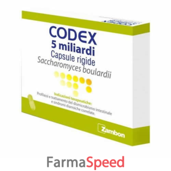 codex - 5 miliardi capsule rigide, 30 capsule in blister pvc/al