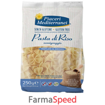 piaceri mediterranei pasta riso farfalle 250 g