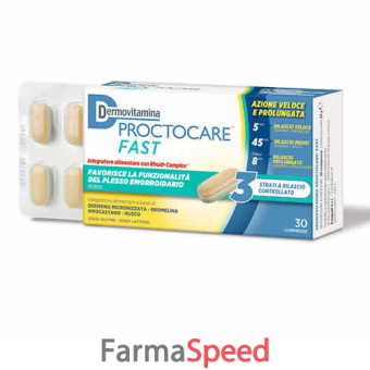 dermovitamina proctocare fast 30 compresse