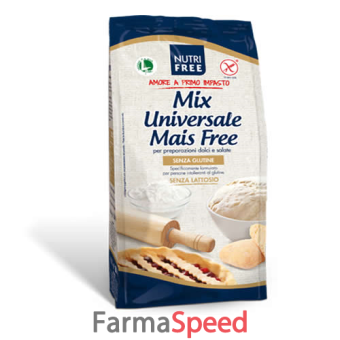 nutrifree bio mix farina universale mais free 800 g