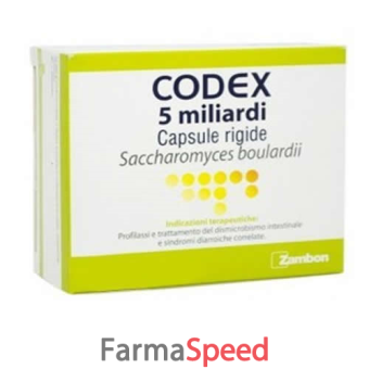 codex - 5 miliardi capsule rigide, 12 capsule in blister pvc/al