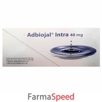 adbiojal siringa intra-articolare 40mg 2 ml