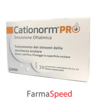 cationorm pro ud 30 flaconcini monodose da 0,4 ml