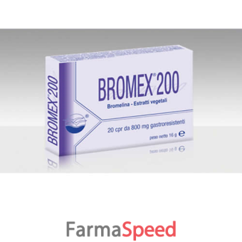 bromex 200 20 compresse gastroresistenti 800 mg