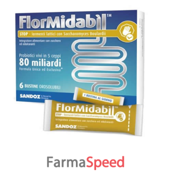 flormidabil stop 6 bustine con stevia