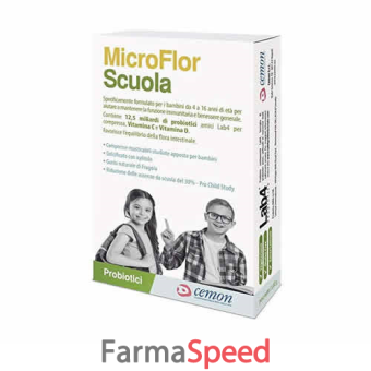 microflor scuola 30 capsule masticabili