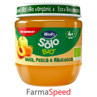 hero solo omogeneizzato pesca albicocca mela 120 g