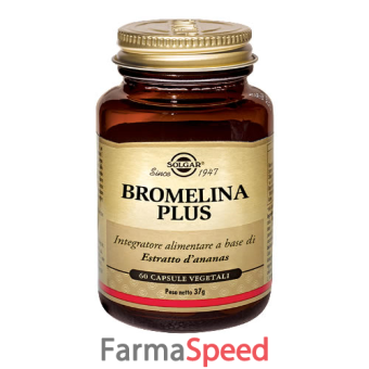 bromelina plus solgar 60 capsule