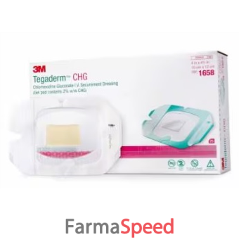 tegaderm chg iv medicazione 10x12cm 25 pezzi