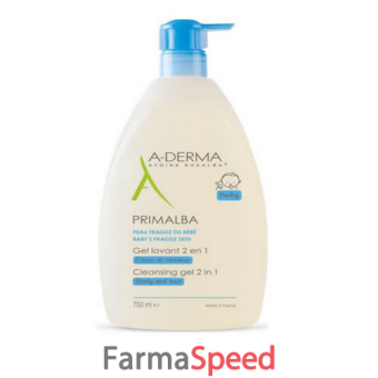aderma a-d primalba gel detergente 2 in 1 750 ml