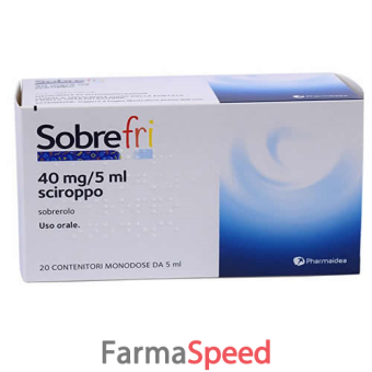 sobrefri - 40 mg/5 ml sciroppo 20 contenitori monodose da 5 ml