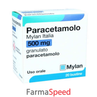 paracetamolo mylan - 500 mg granulato 20 bustine
