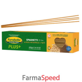 farabella plus spaghetti riso integrale e teff 400 g