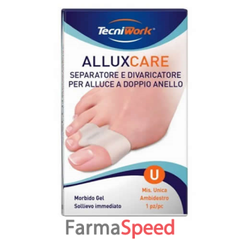 allux care separatore e divaricatore per alluce a doppio anello