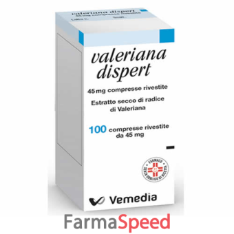 valeriana dispert - 45 mg 100 compresse rivestite per uso orale da 45 mg