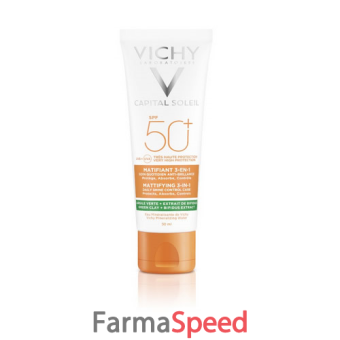 vichy capital soleil crema viso antimacchie 3 in 1 spf 50+ 50 ml