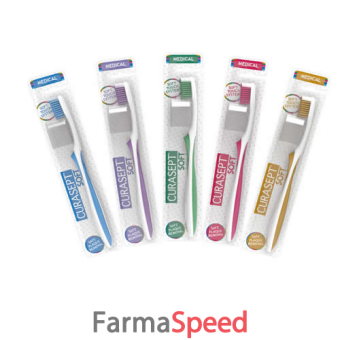 curasept spazzolino soft medical colore azzurro