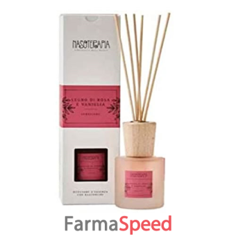 neavita nasoterapia diffusore bastoncini 100 ml legno di rosa e vaniglia 100 ml