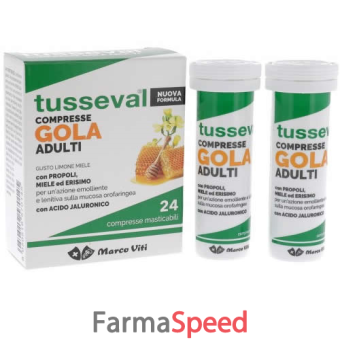 tusseval gola adulti 24 compresse